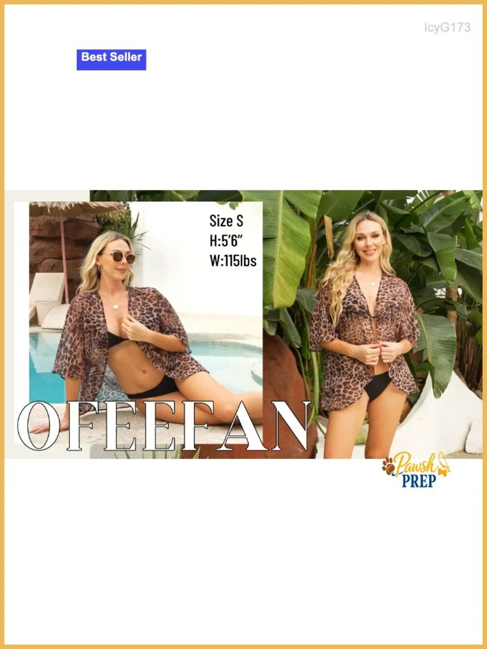 Women's Sheer Beach Cover Up Cardigan 3/4 Sleeve Loose Fit Flowy Lightweight